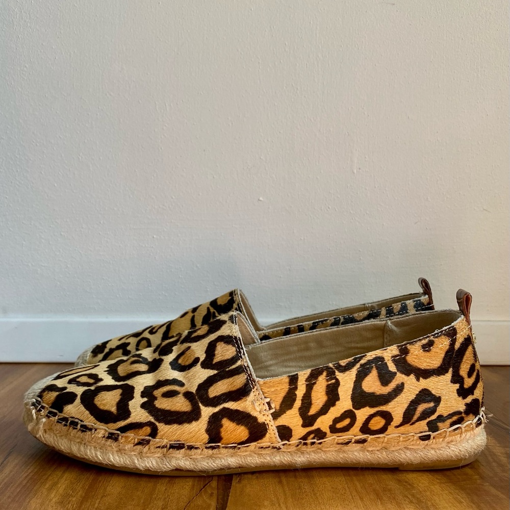 Sam Edelman Khloe Leopard Calf Hair Espadrilles - Picture 2 of 12